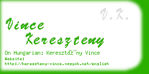 vince kereszteny business card